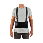 ProFlex 1100SF Standard Spandex Back Support Brace, 3X-Large, 46" to 52" Waist, Black