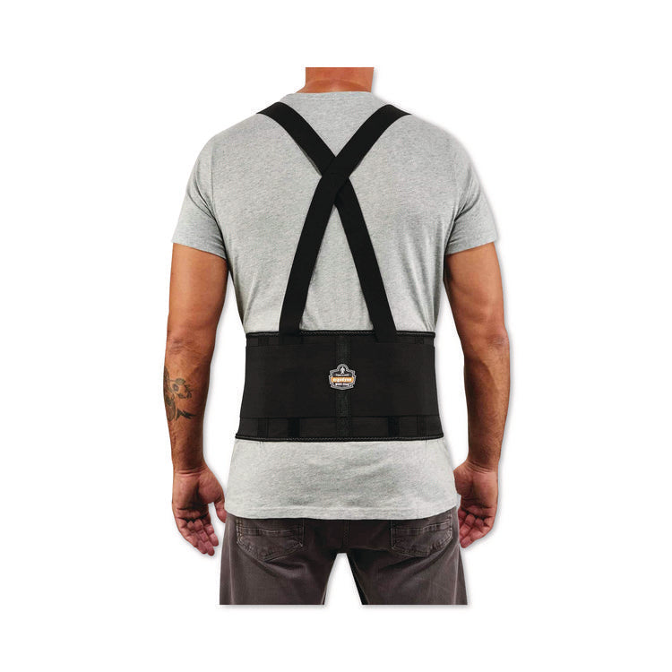ProFlex 1650 Economy Elastic Back Support Brace, 4X-Large, 52" to 58" Waist, Black