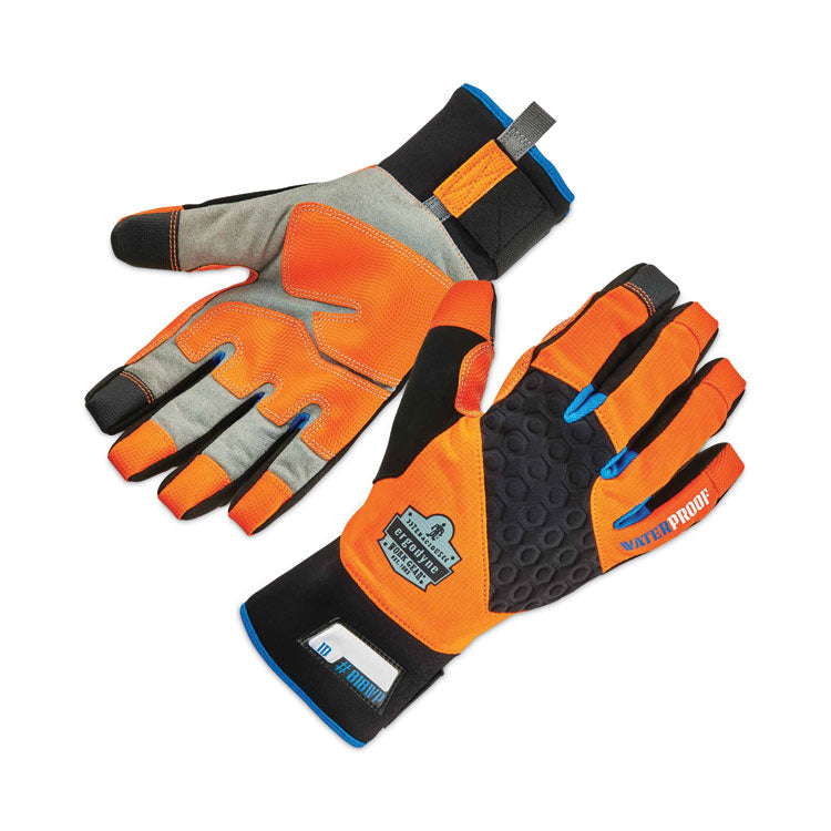 ProFlex 818WP Thermal WP Gloves with Tena-Grip, EN388: 3423X, 9" Long, X-Large, Orange, Pair