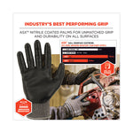 ProFlex 7072 ANSI A7 Nitrile-Coated CR Gloves, EN388: 4X44F, 9" Long, Small, Gray, Pair