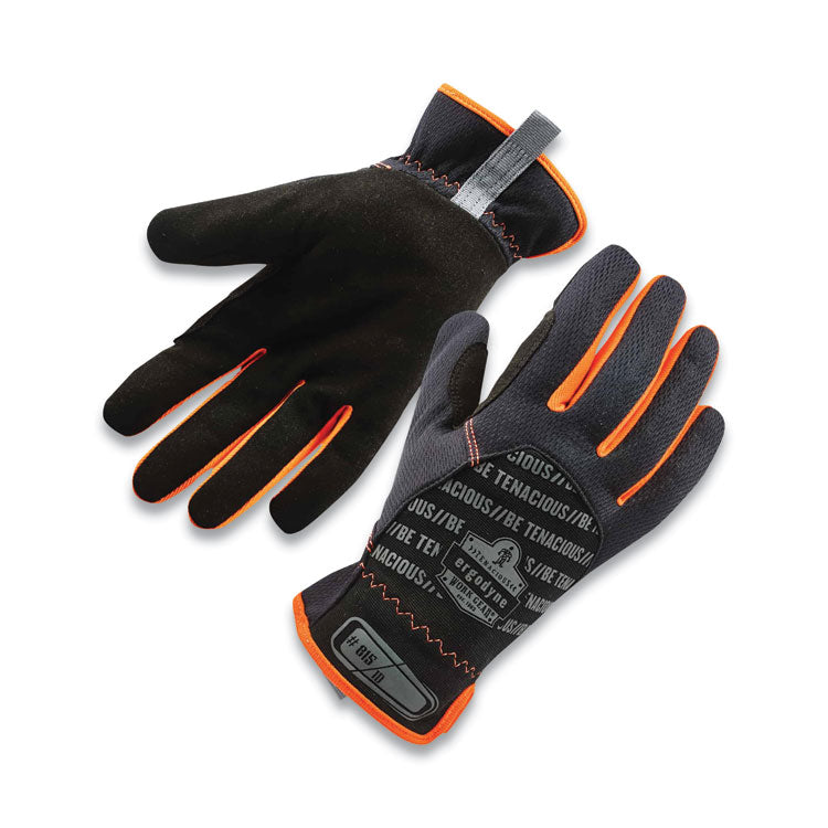 ProFlex 815 QuickCuff Mechanics Gloves, 9" Long, Small, Black, Pair