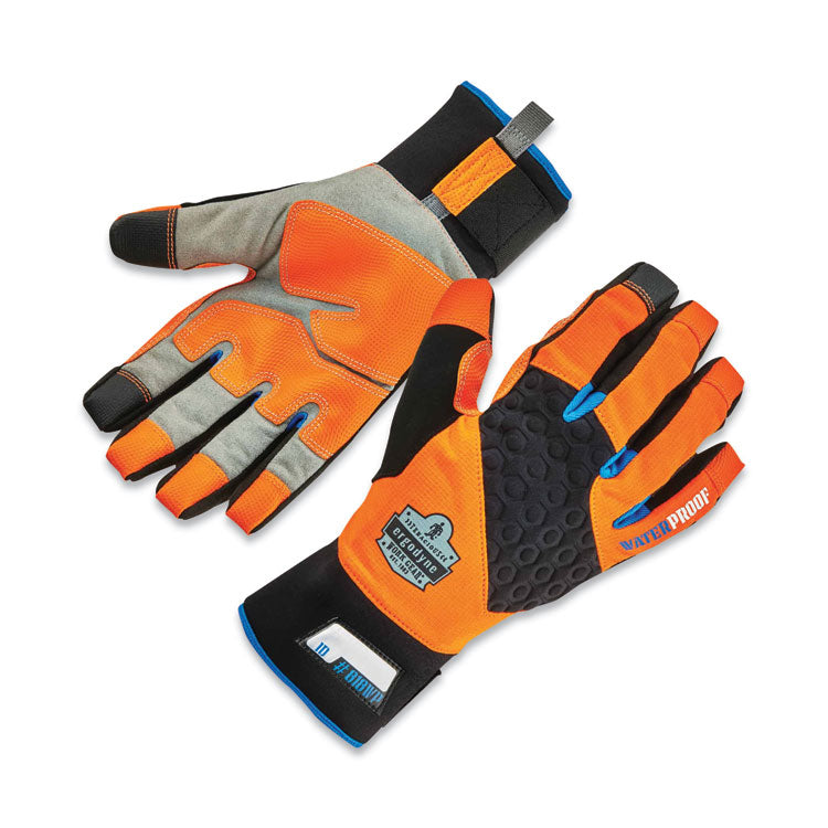 ProFlex 818WP Thermal WP Gloves with Tena-Grip, EN388: 3423X, 9" Long, XX-Large, Orange, Pair