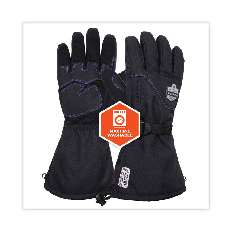 ProFlex 825WP Thermal Waterproof Winter Work Gloves, Medium, Black, Pair
