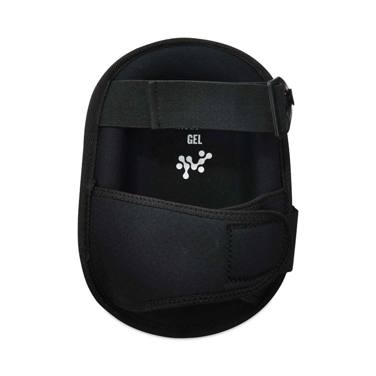 ProFlex 345 Injected Gel Knee Pads, Long Cap, Hook and Loop Closure, One Size Fits Most, Black, Pair