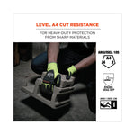 ProFlex 7141 ANSI A4 DIR Nitrile-Coated CR Gloves, EN388: 4X42DP, 9" Long, Small, Lime, 72 Pairs/Carton