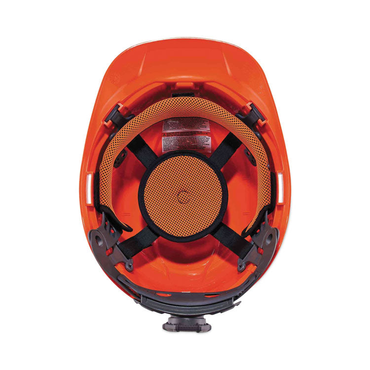 Skullerz 8972LED Class C Hard Hat Cap Style with LED Light, Orange