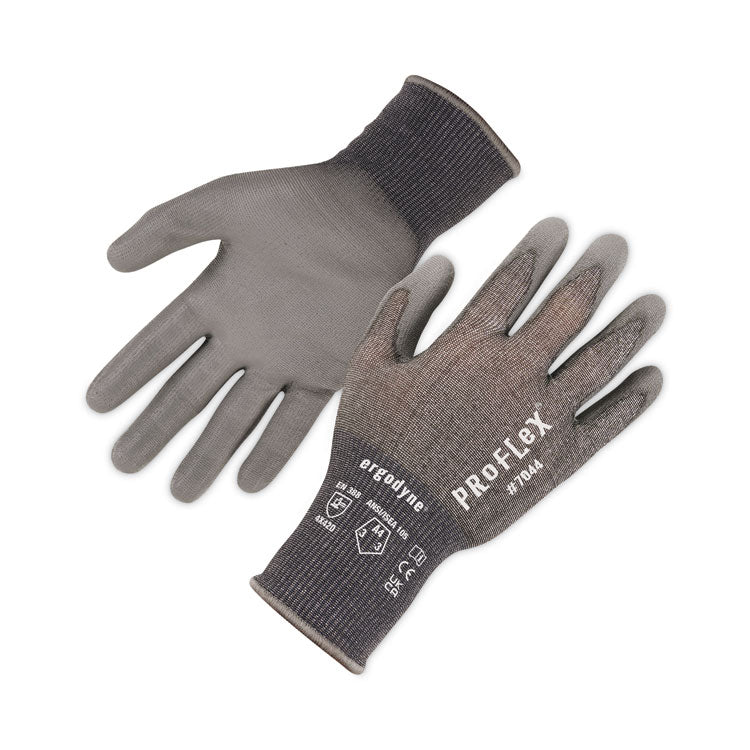 ProFlex 7044 ANSI A4 PU Coated CR Gloves, EN388: 4X42D, 9" Long, X-Large, Gray, Pair
