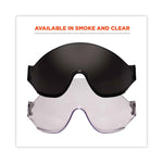 Skullerz 8991 Safety Helmet Visor, Polycarbonate, 6 x 12 x 4, Smoke