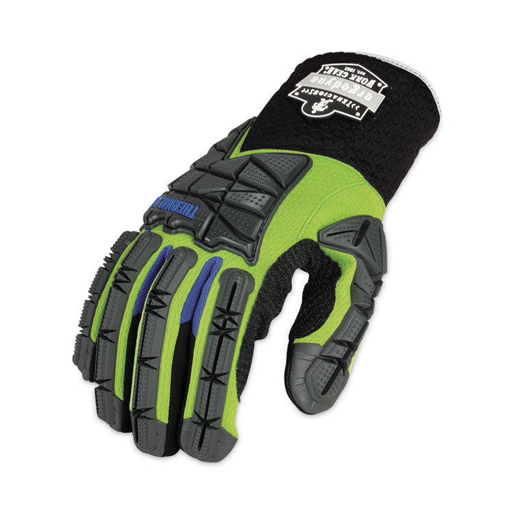 ProFlex 925WP Performance Dorsal Impact-Reducing Thermal Waterproof Gloves, EN388: 3323XP, Large, Black/Lime, Pair