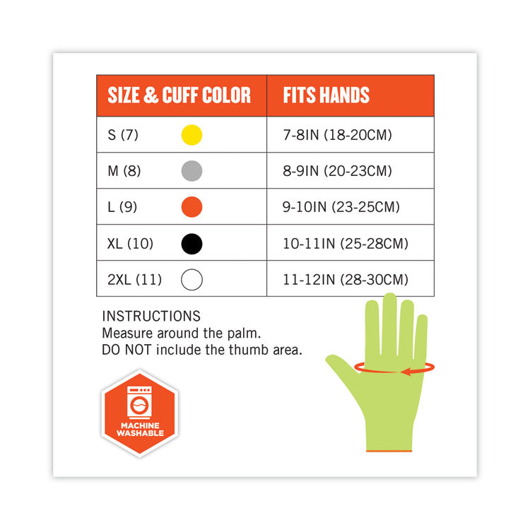 ProFlex 7040 ANSI A4 CR Food Grade Gloves, EN388: 2X4XD, Reversible, 12" Long, XX-Large, Lime, 144 Pairs/Carton