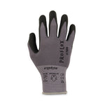 ProFlex 7000 Nitrile-Coated Gloves Microfoam Palm, EN388: 4121A, 9" Long, Medium, Gray, 12 Pairs