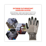 ProFlex 7072 ANSI A7 Nitrile-Coated CR Gloves, EN388: 4X44F, 9" Long, Large, Gray, 12 Pairs