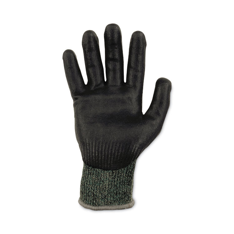 ProFlex 7070 ANSI A7 Nitrile Coated CR Gloves, EN388: 4X42F, 9" Long, X-Large, Green, Pair