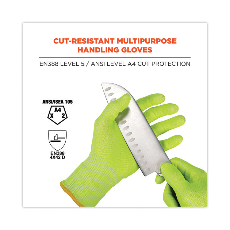 ProFlex 7040 ANSI A4 CR Food Grade Gloves, EN388: 2X4XD, Reversible, 10.5" Long, Medium, Lime, 144 Pairs/Carton
