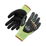 ProFlex 7141 ANSI A4 DIR Nitrile-Coated CR Gloves, EN388: 4X42DP, 9" Long, Medium, Lime, 72 Pairs/Carton