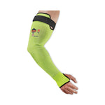 ProFlex 7941-PR CR Protective Arm Sleeve, 22", Lime, 144 Pairs/Carton