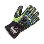ProFlex 925WP Performance Dorsal Impact-Reducing Thermal Waterproof Gloves, EN388: 3323XP, Small, Black/Lime, Pair