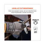 ProFlex 7071 ANSI A7 PU Coated CR Gloves, EN388: 4X42F, 9" Long, Large, Gray, 12 Pairs