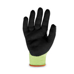 ProFlex 7141 ANSI A4 DIR Nitrile-Coated CR Gloves, EN388: 4X42DP, 9" Long, X-Large, Lime, Pair