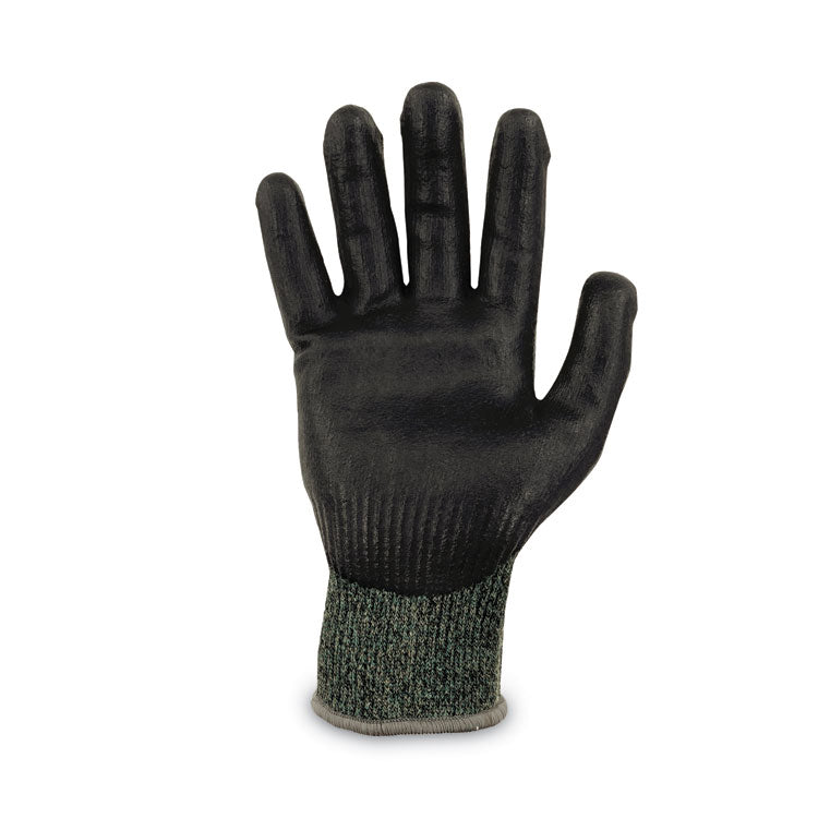 ProFlex 7070 ANSI A7 Nitrile Coated CR Gloves, EN388: 4X42F, 9" Long, Small, Green, 12 Pairs