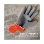 ProFlex 7401-CASE Coated Lightweight Winter Gloves, EN388: 2131X, 9" Long, Medium, Orange, Pair