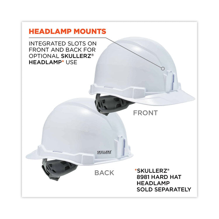 Skullerz 8970 Class E Hard Hat Cap Style, White