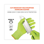 ProFlex 7040 ANSI A4 CR Food Grade Gloves, EN388: 2X4XD, Reversible, 11" Long, X-Large, Lime, 144 Pairs/Carton