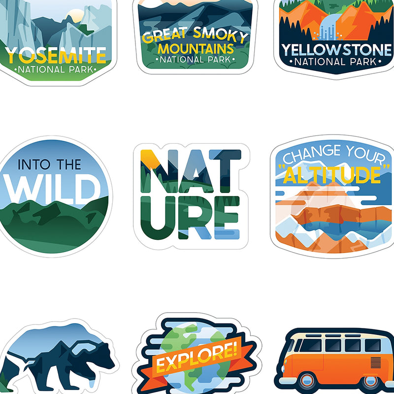 Carson Dellosa Education Adventure Vinyl Stickers, Multicolored, 100/Pack, 3 Packs/Bundle (CD-168323-3)