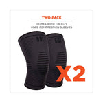 ProFlex 601 Knee Compression Sleeve, Large, Black