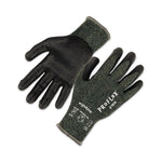 ProFlex 7070 ANSI A7 Nitrile Coated CR Gloves, EN388: 4X42F, 9" Long, Large, Green, 12 Pairs