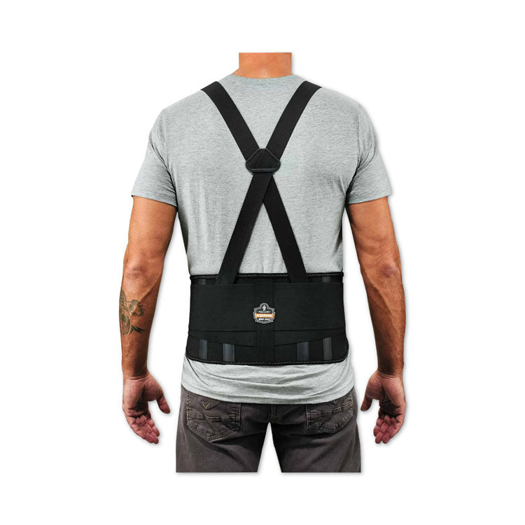 ProFlex 1625 Elastic Back Support Brace, 4X-Large, 52" to 58" Waist, Black