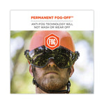 Skullerz 8974V Class E Safety Helmet with 8991 Visor Kit, Smoke Lens, 6-Point Ratchet Suspension, Orange