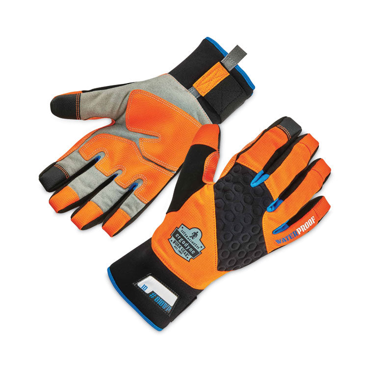 ProFlex 818WP Thermal WP Gloves with Tena-Grip, EN388: 3423X, 9" Long, Medium, Orange, Pair