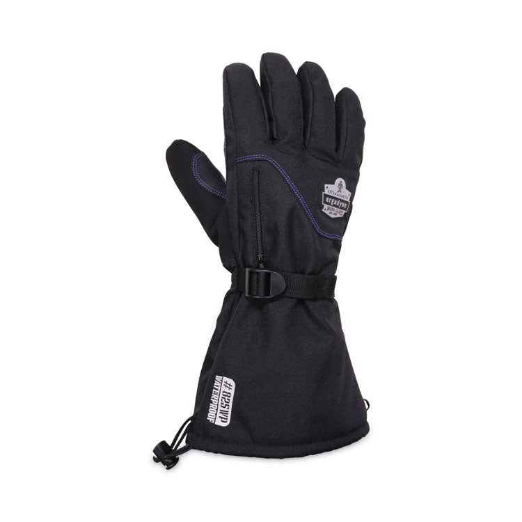 ProFlex 825WP Thermal Waterproof Winter Work Gloves, Large, Black, Pair