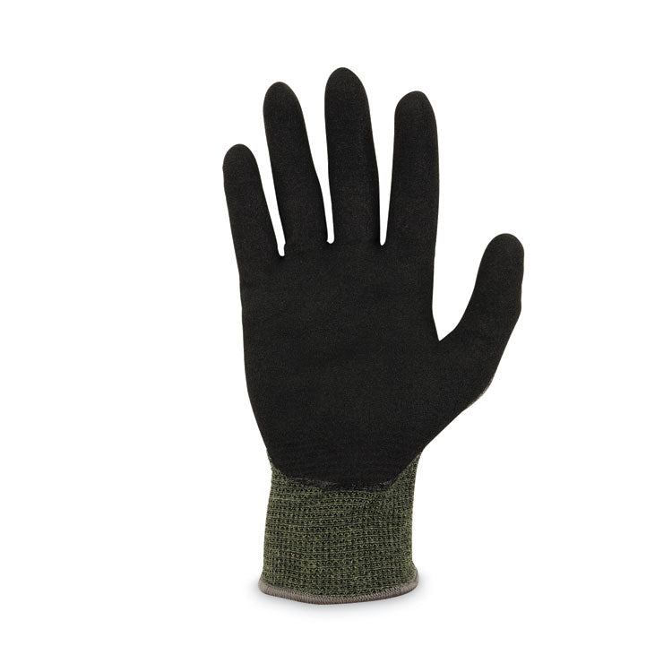 ProFlex 7042 ANSI A4 Nitrile-Coated CR Gloves, EN388: 4X41D, 9" Long, X-Large, Green, Pair