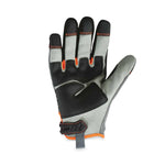ProFlex 710 Heavy-Duty Mechanics Gloves, 9" Long, Small, Gray, Pair