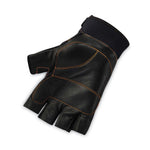 ProFlex 901 Half-Finger Leather Impact Gloves, EN388: 3122X, XX-Large, Black, Pair