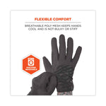 ProFlex 812BLK High-Dexterity Black Tactical Gloves, 9" Long, XX-Large, Black, Pair