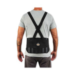 ProFlex 1600 Standard Elastic Back Support Brace, 4X-Large, 52" to 58" Waist, Black