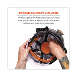 Skullerz 8974V Class E Safety Helmet with 8991 Visor Kit, Smoke Lens, 6-Point Ratchet Suspension, White