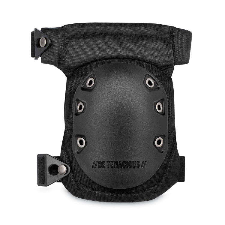 ProFlex 435 Hinged Gel Knee Pad With Buckles, Hard Cap, Buckle Closure, One Size Fits Most, Black, Pair