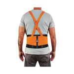 ProFlex 100HV Economy Hi-Vis Spandex Back Support Brace, X-Large, 38" to 42" Waist, Black/Orange