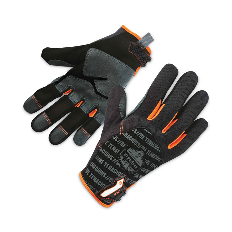 ProFlex 810 Reinforced Utility Gloves, EN388: 3121X, 9" Long, X-Large, Black, Pair