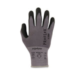 ProFlex 7000 Nitrile-Coated Gloves Microfoam Palm, EN388: 4121A, 9" Long, XX-Large, Gray, Pair