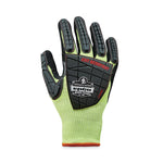 ProFlex 7141 ANSI A4 DIR Nitrile-Coated CR Gloves, EN388: 4X42DP, 9" Long, Large, Lime, 72 Pairs/Carton