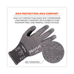 ProFlex 7071 ANSI A7 PU Coated CR Gloves, EN388: 4X42F, 9" Long, Large, Gray, 12 Pairs