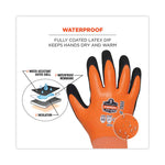 ProFlex 7551 ANSI A5 Coated Waterproof CR Gloves, EN388: 4X43E, 10.5" Long, Large, Orange, Pair