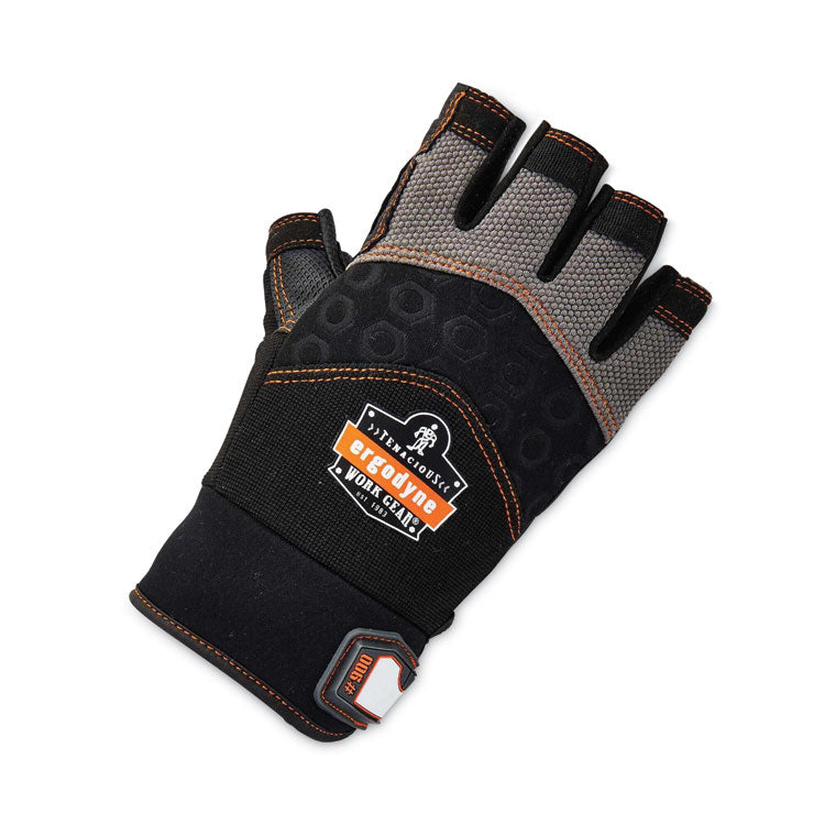 ProFlex 900 Half-Finger Impact Gloves, EN388: 1121X, XX-Large, Black, Pair