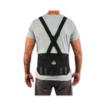 ProFlex 1600 Standard Elastic Back Support Brace, Large, 34" to 38" Waist, Black