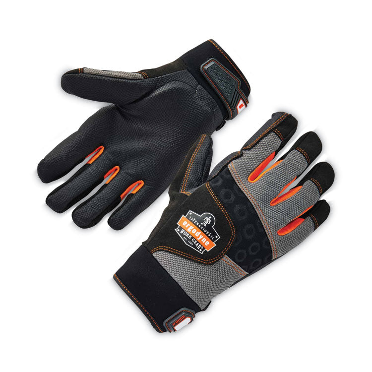 ProFlex 9002 Certified Full-Finger Anti-Vibration Gloves, EN388: 2121X, XX-Large, Black, Pair